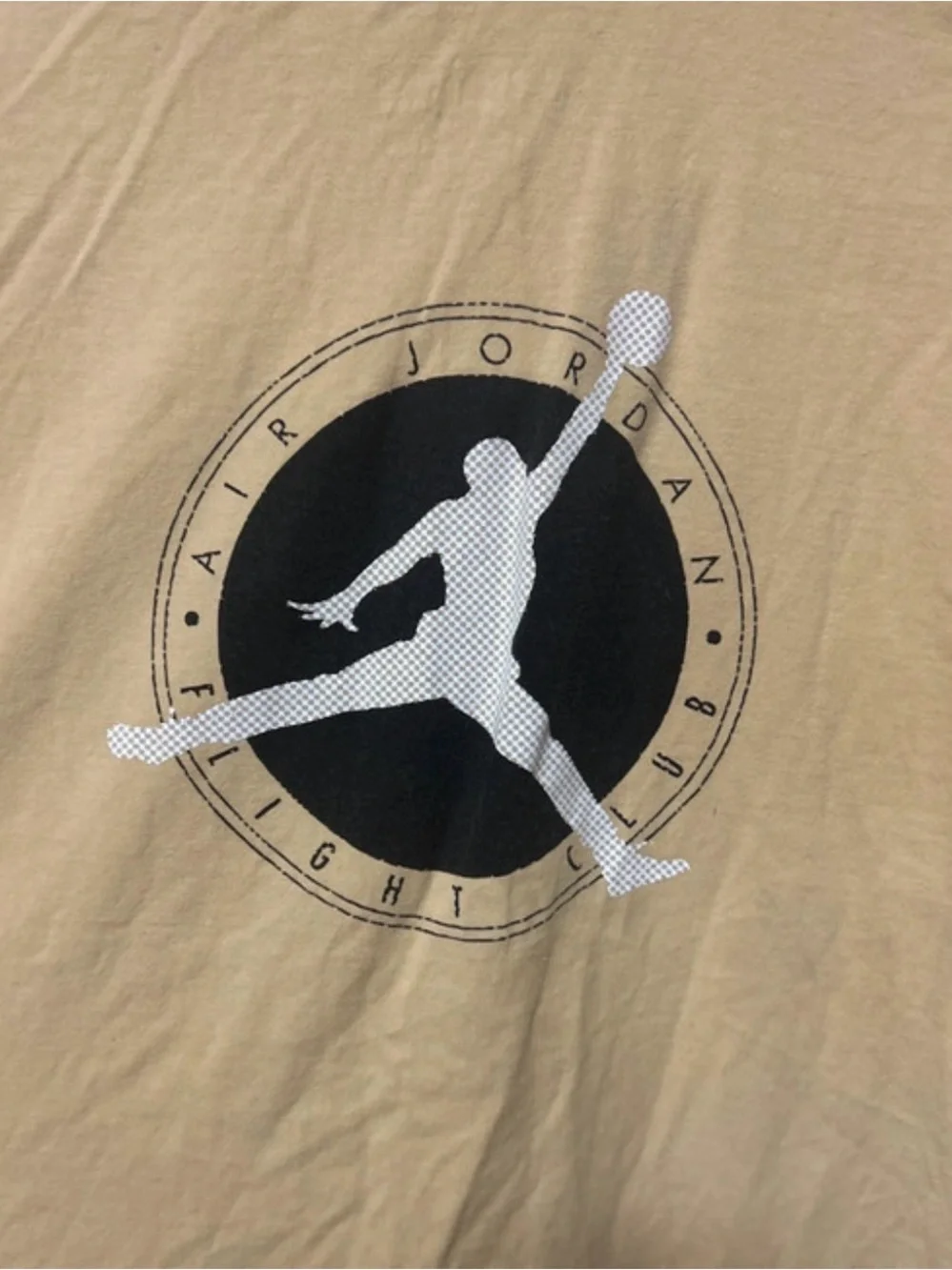 Jordan Beige 'Official Member' Short Sleeve T-Shirt